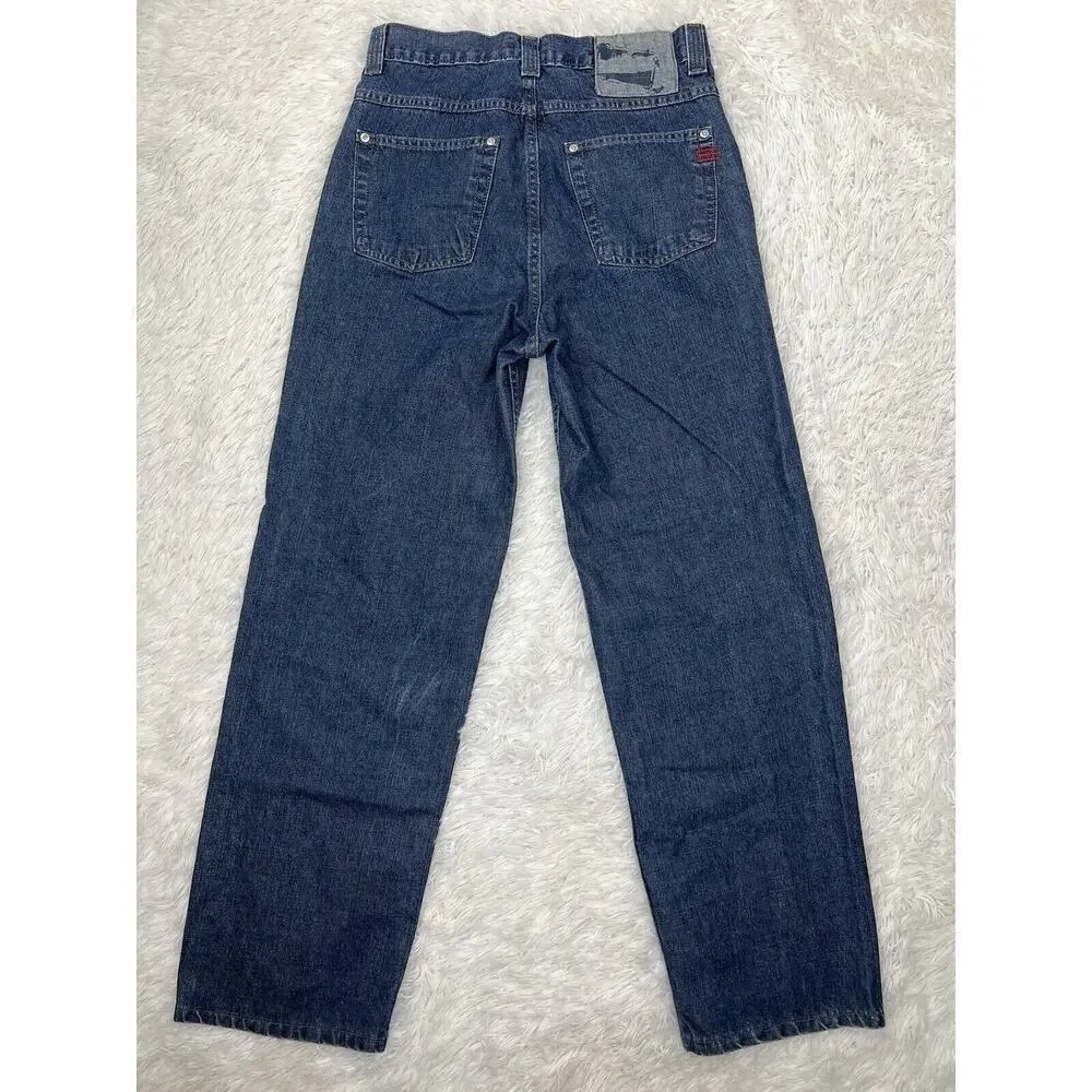 Vintage‎ Y2K Shorty's Skateboards Denim Jeans BAGGY 90s Button Fly Mens Sz 30x29
